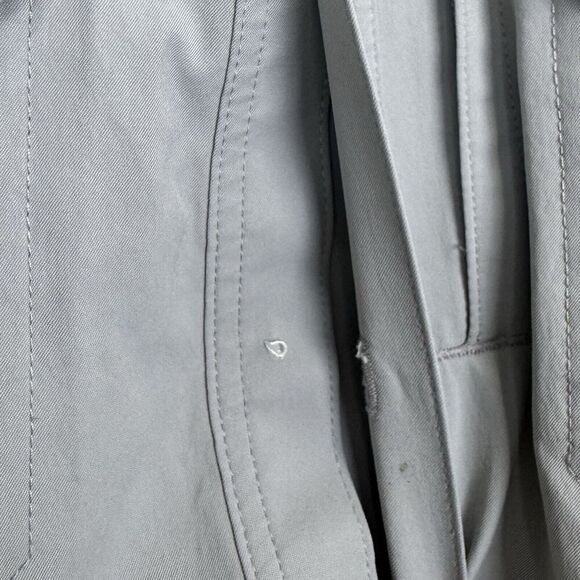 PONCHO The Grey Fox Short Sleeve Button Up Shirt Small Magnetic Pockets Logo - Picture 6 of 9